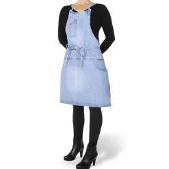 DutchDeluxes Tekstiler Til Køkkenet<5 Pocket Slim Fit Apron Washed Indigo