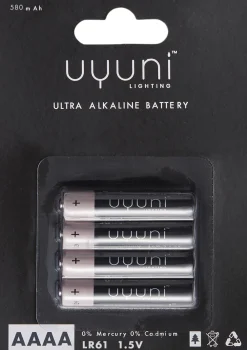 Uyuni Elektronik|Elektriske Julelys<AAAA Battery, 1,5V, 580mAh - 4 pack