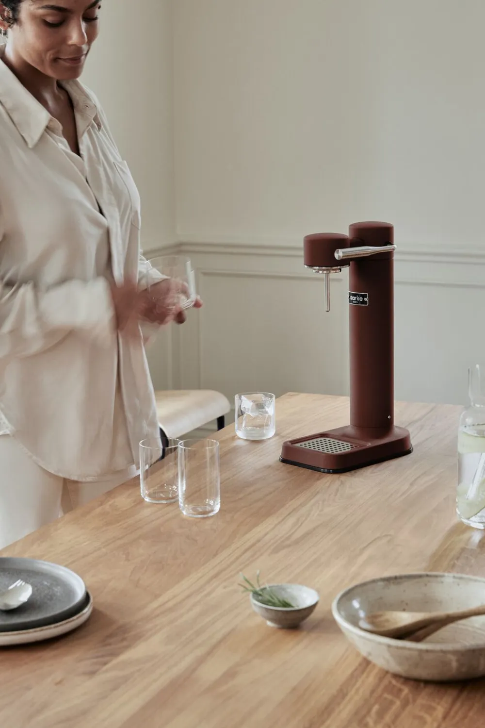 Aarke Kitchenware Køkkenmaskiner<Aarke Carbonator 3 Burgundy