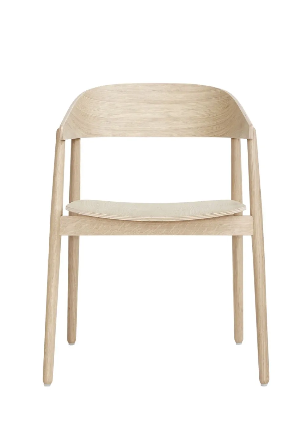 Andersen - Furniture Møbler<AC2 armchair Oak white pigm. lacquer veneer seat