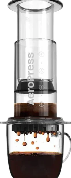 Aeropress Kaffe & Te<Clear Coffee Press