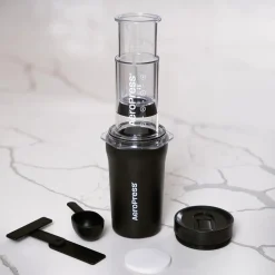 Aeropress Kaffe & Te<Go Plus Travel Coffee Press Black