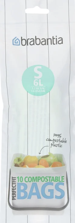 Brabantia Skraldespande<Affaldspose S. 6 ltr. Bio
