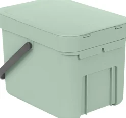 Brabantia Skraldespande<Affaldsspand m/låg sort. kon. 6 ltr