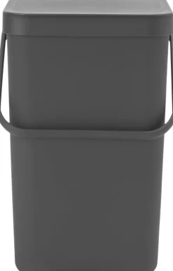 Brabantia Skraldespande<Affaldsspand m/låg sort. kon 25 ltr.
