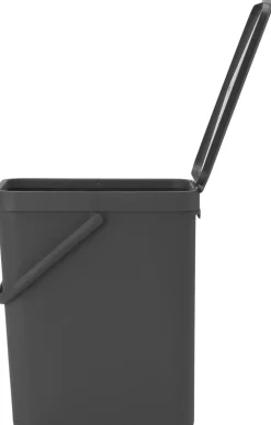 Brabantia Skraldespande<Affaldsspand m/låg sort. kon 25 ltr.