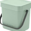 Brabantia Skraldespande<Affaldsspand m/låg sort. kon. 3 ltr