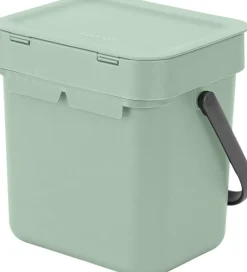 Brabantia Skraldespande<Affaldsspand m/låg sort. kon. 3 ltr