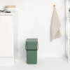 Brabantia Skraldespande<Affaldsspand m/låg sort. kon. 16 lt