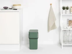 Brabantia Skraldespande<Affaldsspand m/låg sort. kon. 16 lt
