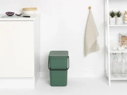 Brabantia Skraldespande<Affaldsspand m/låg sort. kon 25 ltr.