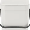 Brabantia Skraldespande<Affaldsspand m/låg sort. kon. 6 ltr