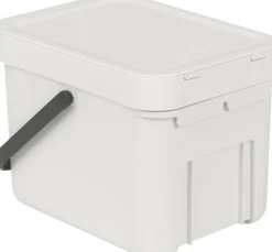 Brabantia Skraldespande<Affaldsspand m/låg sort. kon. 6 ltr