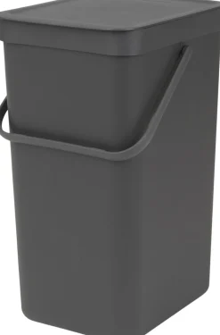 Brabantia Skraldespande<Affaldsspand m/låg sort.kon. 16 ltr