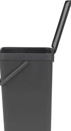 Brabantia Skraldespande<Affaldsspand m/låg sort.kon. 16 ltr