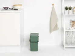 Brabantia Skraldespande<Affaldsspand m/låg sort.kon. 12 ltr
