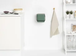Brabantia Skraldespande<Affaldsspand m/låg sort.kon. 6 ltr.