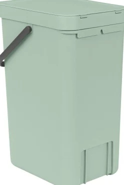 Brabantia Skraldespande<Affaldsspand m/låg sort.kon. 16 ltr