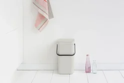 Brabantia Skraldespande<Affaldsspand m/låg sort.kon. 12 ltr
