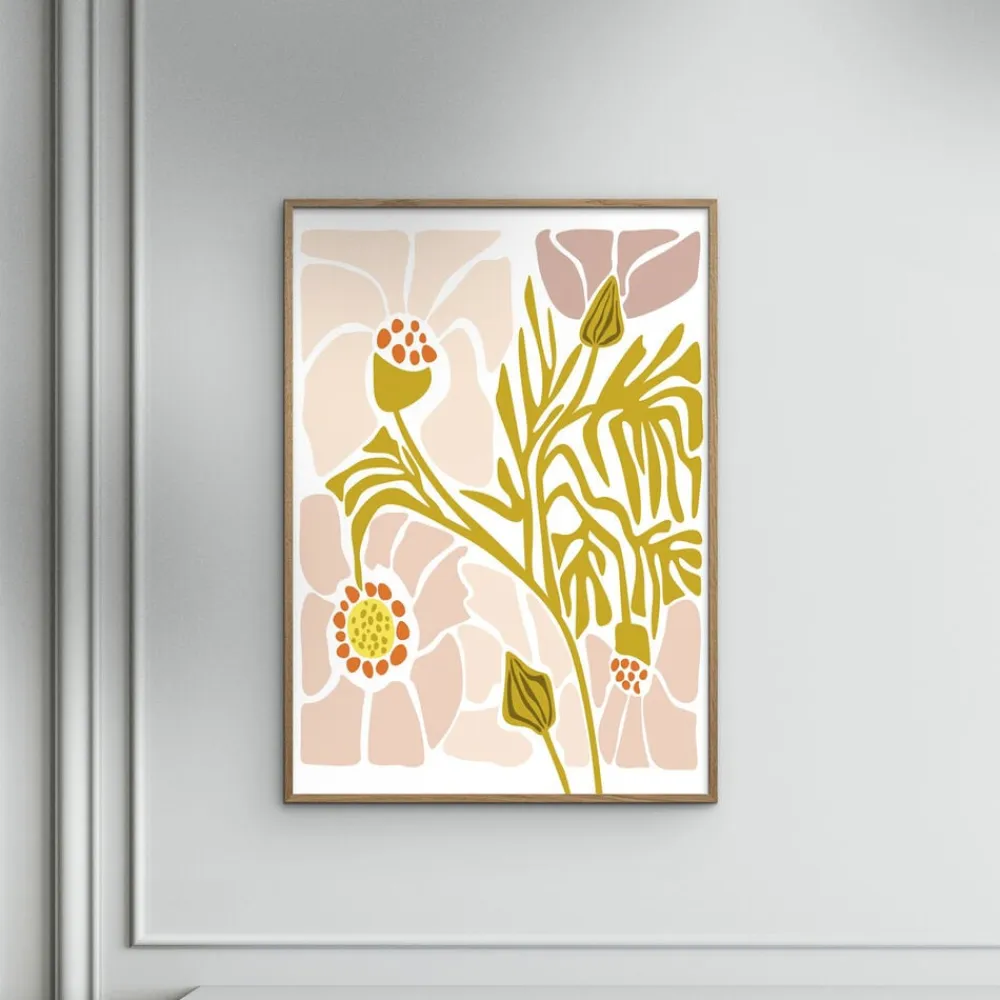 Poster & Frame Plakater & Rammer<Affordable Art Prints x Annick - Soft Pink Flower Flerfarvet