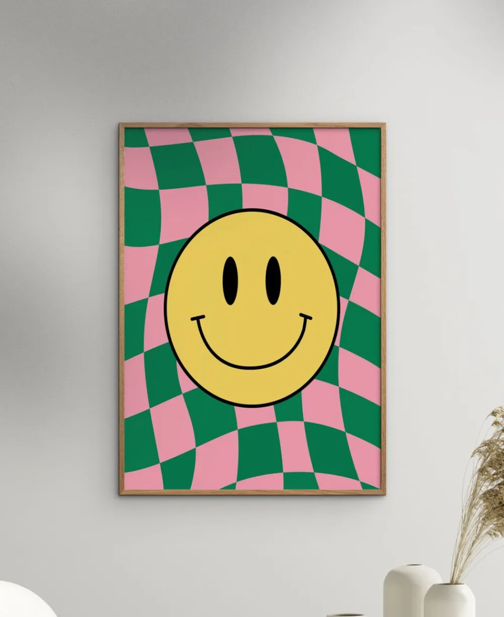 Poster & Frame Plakater & Rammer<Affordable Art Prints x Kintsugi99 - Checkered Bliss Flerfarvet