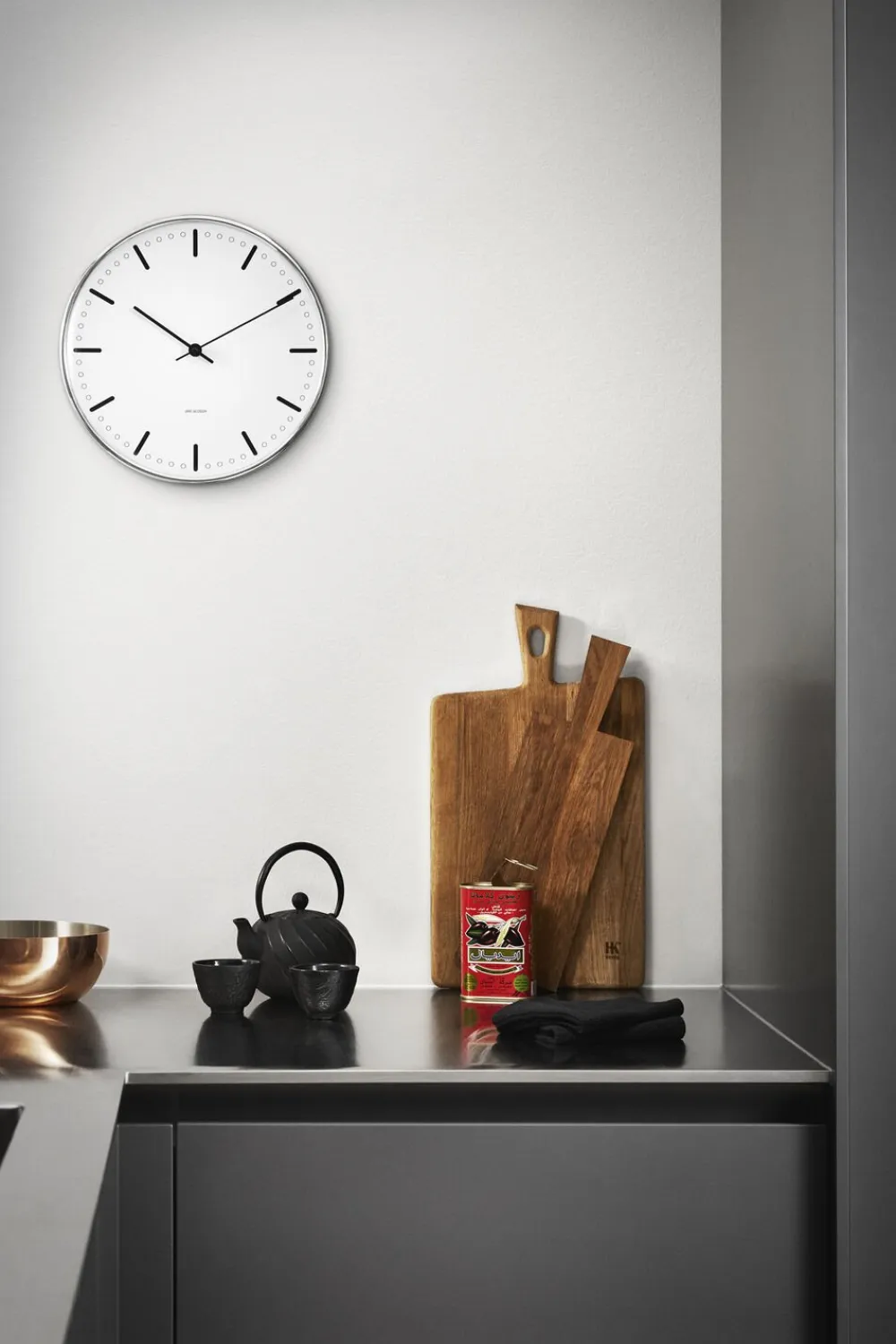 Arne Jacobsen Clocks Ure & Vejrstationer<AJ city hall væg-ur 29 cm.