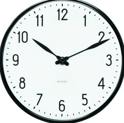 Arne Jacobsen Clocks Ure & Vejrstationer<AJ station væg-ur 16 cm.