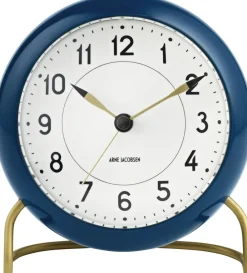 Arne Jacobsen Clocks Ure & Vejrstationer<AJ Station watch Navy Blue Ø11 cm