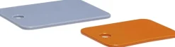 Hübsch Tallerkener<Amare Smørplatter Lyseblå/Orange sæt af 2