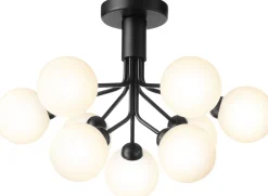Nuura Loftlamper<Apiales 9 Ceiling Satin black / opal