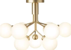 Nuura Loftlamper<Apiales 9 Ceiling Brass / opal