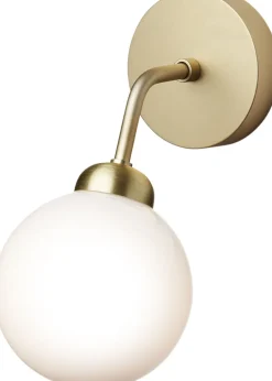 Nuura Væglamper<Apiales Wall, brushed brass / opal