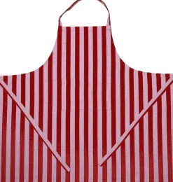 Magasin du Nord Collection Tekstiler Til Køkkenet|Juletekstiler<Apron 105x100 cm Birk - Stripe dark red
