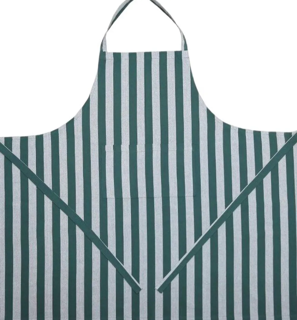 Magasin du Nord Collection Tekstiler Til Køkkenet<Apron 105x100 cm Birk - Stripe dark green