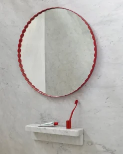 Hay Spejle<Arcs Mirror-Round-Red