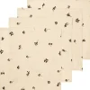 Ferm Living Juleservietter<Baies Napkins - Set of 4 - Natural/Dark Chocolate