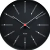 Arne Jacobsen Clocks Ure & Vejrstationer<Bankers Vægur Ø21 sort
