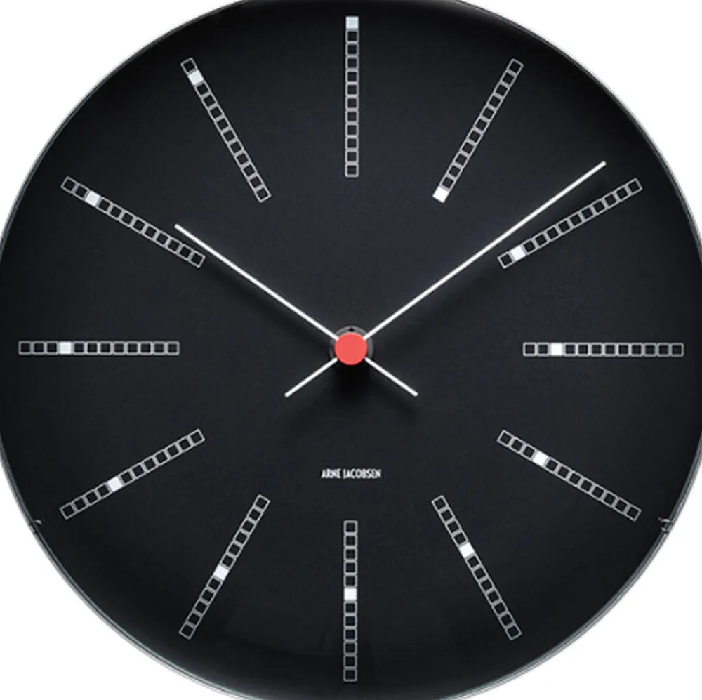 Arne Jacobsen Clocks Ure & Vejrstationer<Bankers Vægur Ø21 sort