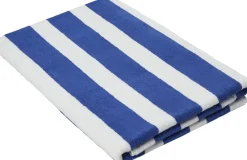 Magasin du Nord Collection Håndklæder<Beach towel 100x180 olympian blue/star white stripe GOTS