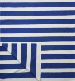 Magasin du Nord Collection Håndklæder<Beach towel 100x180 olympian blue/star white stripe GOTS