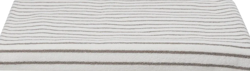 Magasin du Nord Collection Håndklæder<Beach towel 100x180cm smal strib beige GOTS