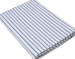 Magasin du Nord Collection Håndklæder<Beach towel 100x180cm smal strib lyseblå GOTS