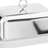 Georg Jensen Opbevaring<BERNADOTTE BUTTER DISH, PORC & SS