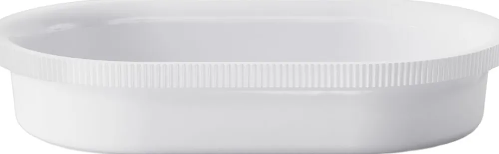 Georg Jensen Skåle & Fade<BERNADOTTE OVENWARE PORCELAIN OVAL MEDIUM