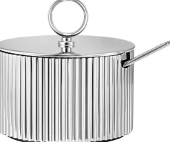 Georg Jensen Tilbehør Til Bordet<BERNADOTTE SUGAR BOWL STAINLESS STEEL INCL. SPOON