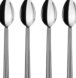 Georg Jensen Bestik<BERNADOTTE TEASPOON LARGE GIFTBOX SS 4 PCS