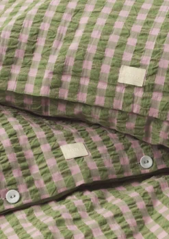 Juna Sengetøj & Lagner<Bæk&Bølge Sengetøj grøn/soft pink DK