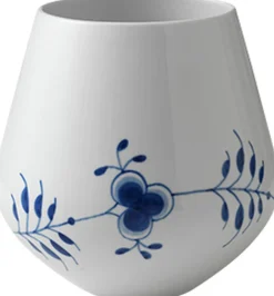 Royal Copenhagen Vaser & Urtepotteskjulere<Blå Mega Riflet 20,5 cm. vase