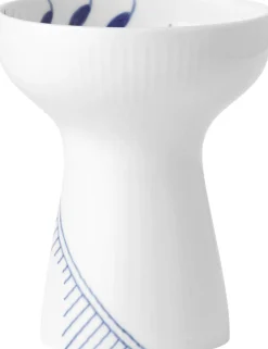 Royal Copenhagen Vaser & Urtepotteskjulere<Blå Mega Riflet 15 cm Vase