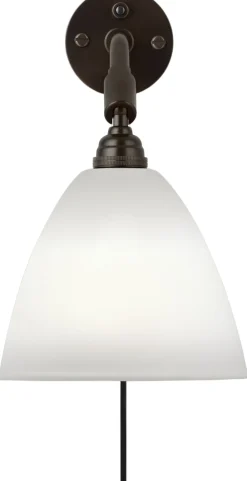 Gubi Væglamper<BL7 Wall Lamp - Ø16 - Black Brass base